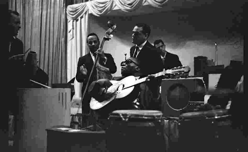A rare photograph of Afro-Cuban music pioneer Arsenio Rodriguez in a performance in New York City. I took this shot sometime in the 197s.