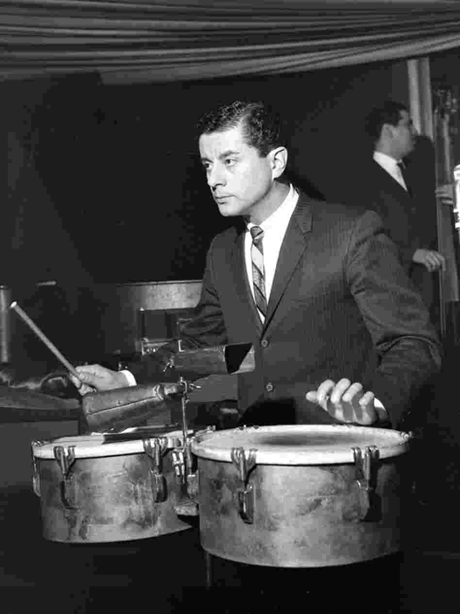 The first photo I ever took of Tito Puente. It was in 1962 in the Palladium Ballroom. Puente remained a friend and LP endorsee until his death in 2000.