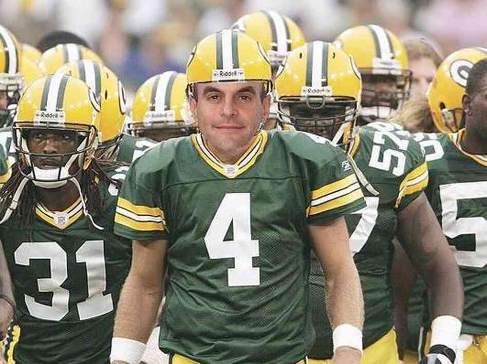 Composite image of Peter as a Green Bay Packer. Composite image of Peter as a Green Bay Packer.