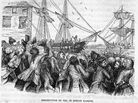 Artist's depiction of the Boston Tea Party. Artist's depiction of the Boston Tea Party.