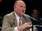 Thad Allen testifies Monday before the commission investigating the Gulf oil spill. Thad Allen testifies Monday before the commission investigating the Gulf oil spill.