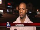 Jamal Parris talks to a reporter from WAGA-TV Jamal Parris talks to a reporter from WAGA-TV
