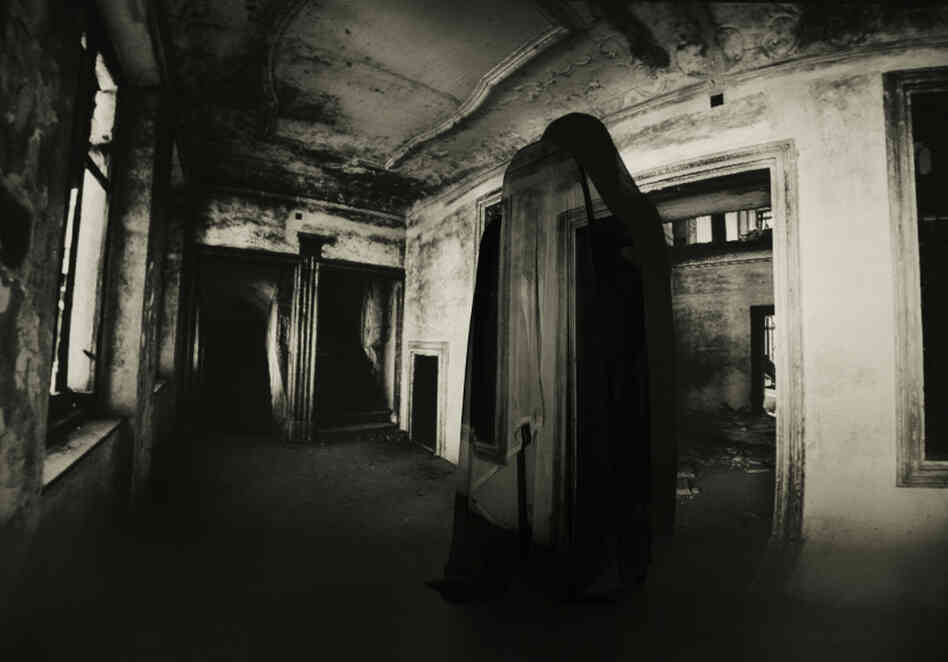 A haunted house. A haunted house.