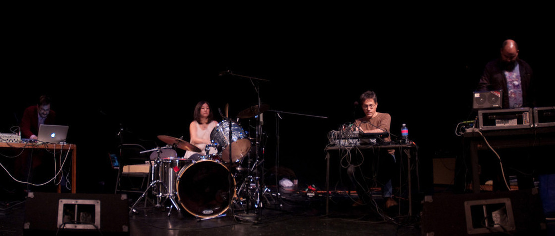 From left to right: Drew Daniel, Shayna Dunkelman, Wobbly and Keith Fullerton Whitman.