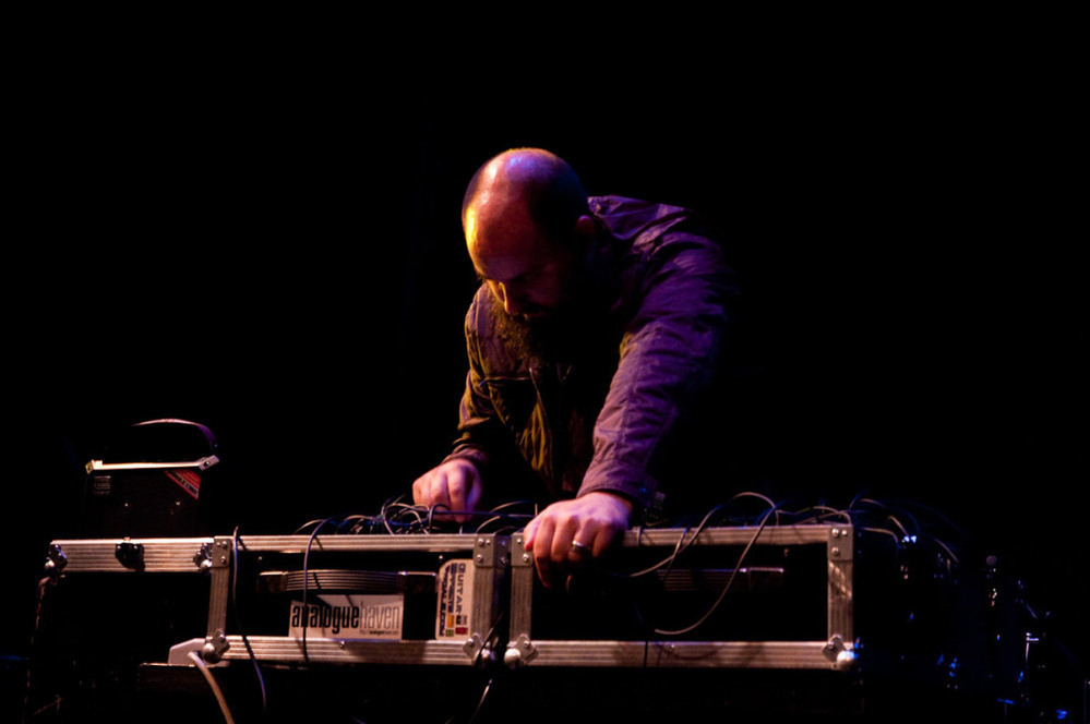 Keith Fullerton Whitman performs at the High Zero Festival.