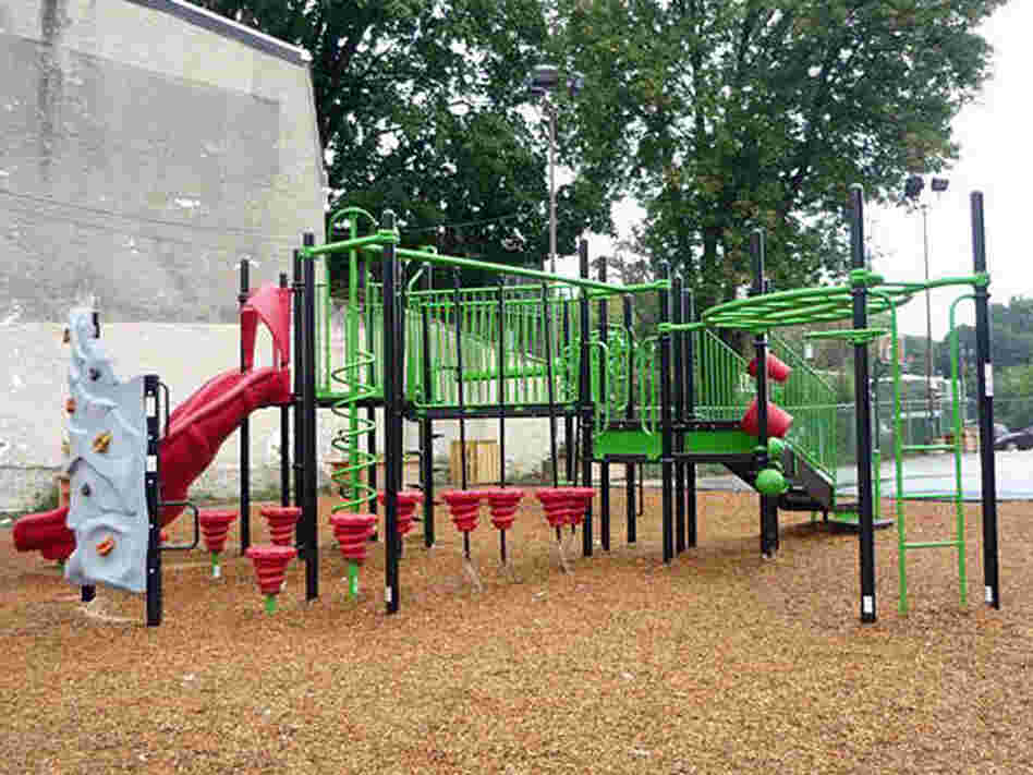 The playground at the Imani charter school The playground at the Imani charter school