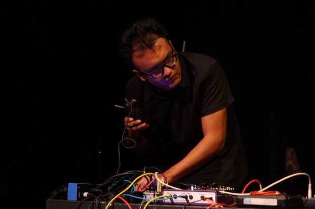 Juanjose Rivas performs at the 2010 High Zero Festival.