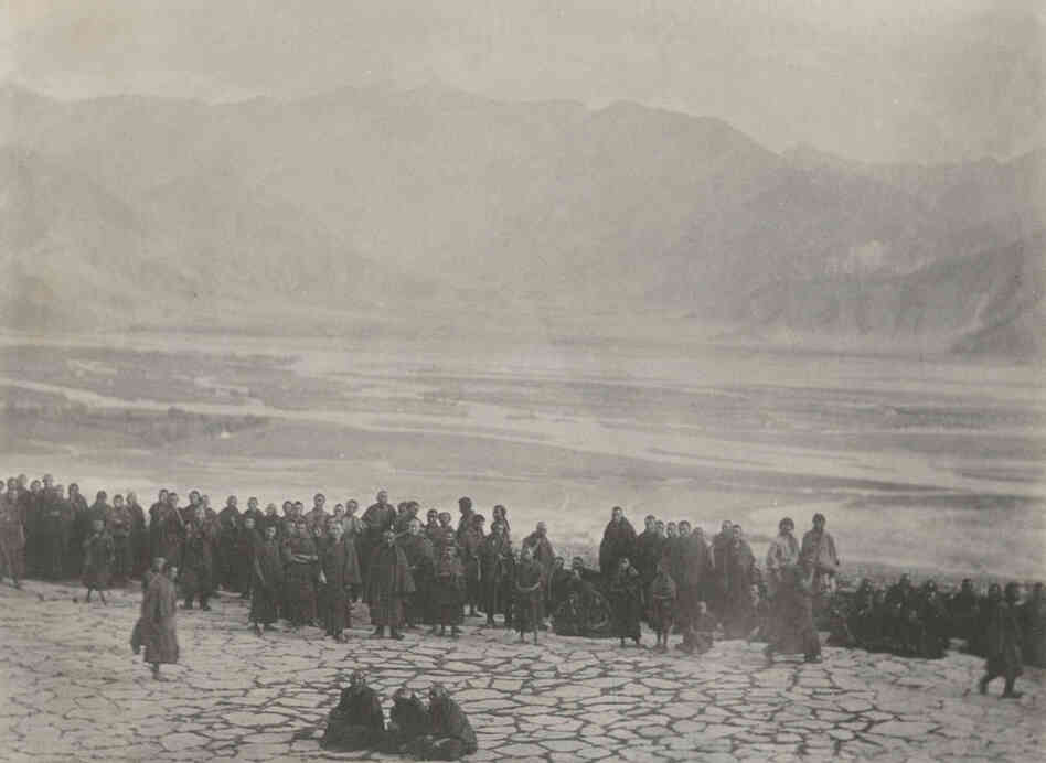 According to the auction news release, "Officially the mission's purpose was to settle a border dispute between Sikkim and Tibet, but it turned into a full-scale invasion with the aim of establishing a strong British presence." Britain's goal was to prevent Russia from gaining power.