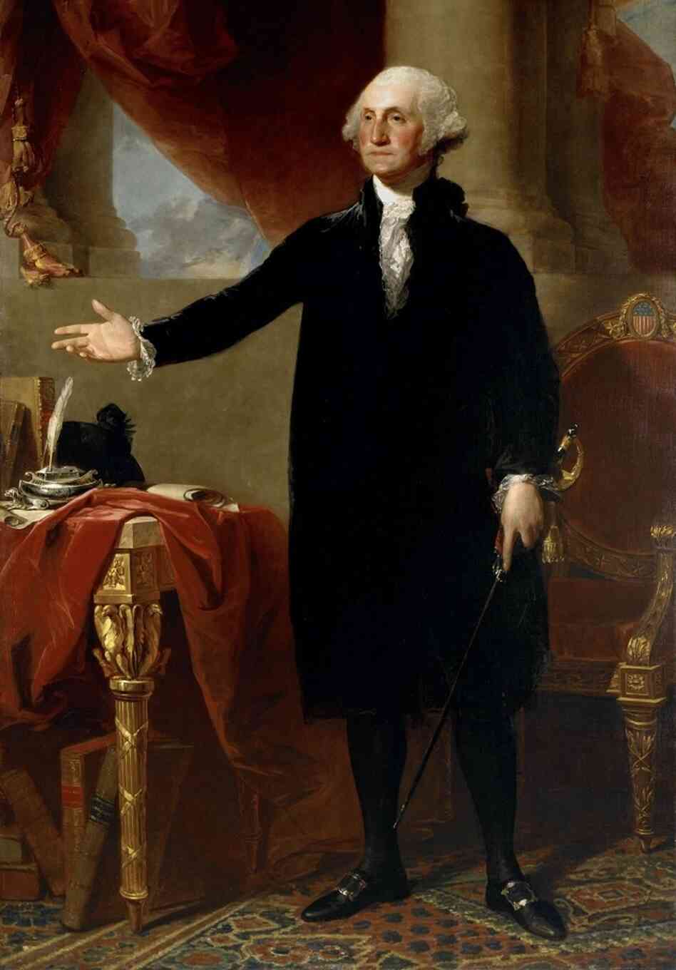 Gilbert Stuart 1796 portrait of George Washington.