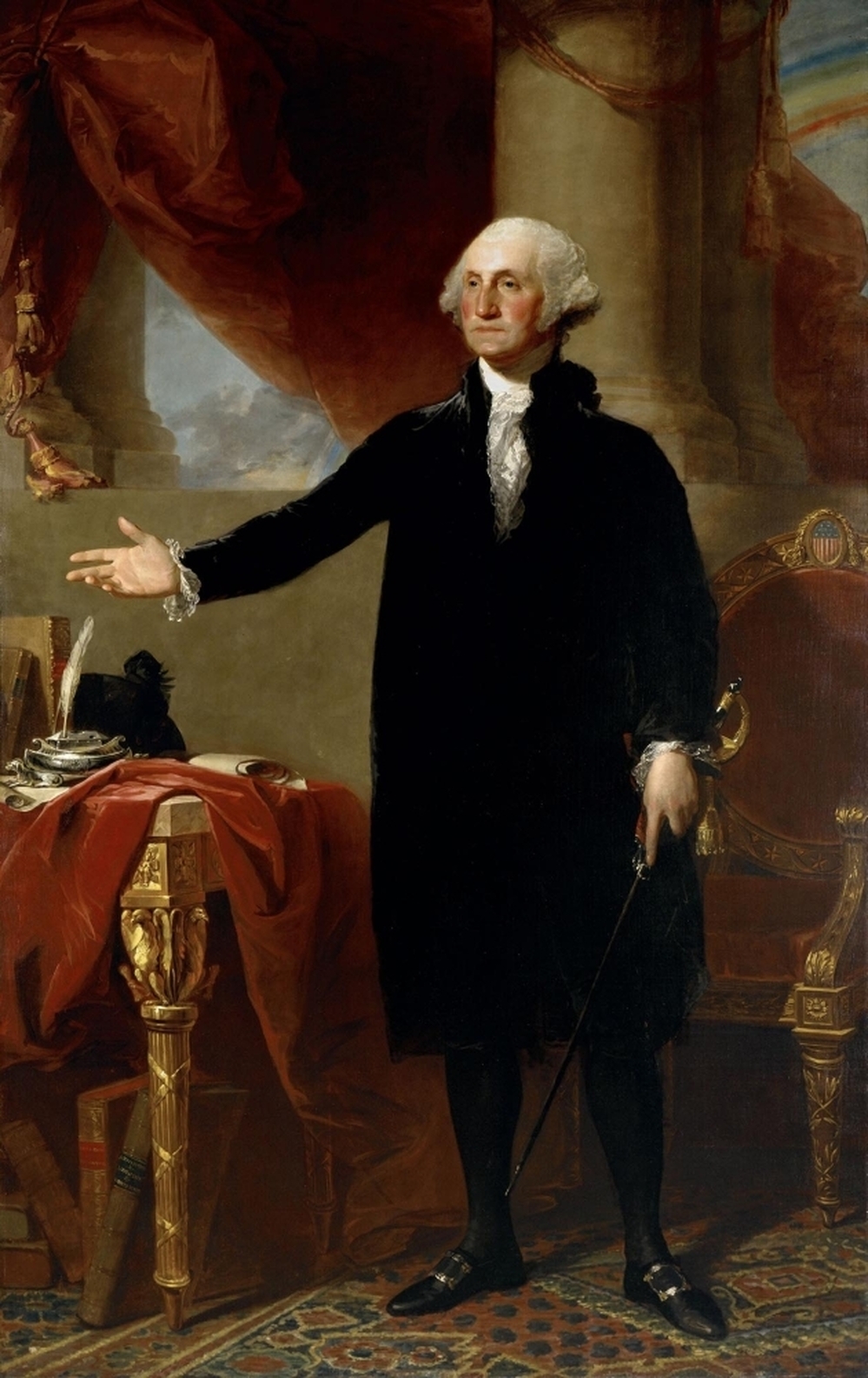 Gilbert Stuart 1796 portrait of George Washington.