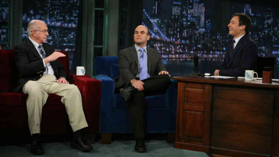 Carl Kasel and Peter Sagal with Jimmy Fallon Carl Kasel and Peter Sagal with Jimmy Fallon
