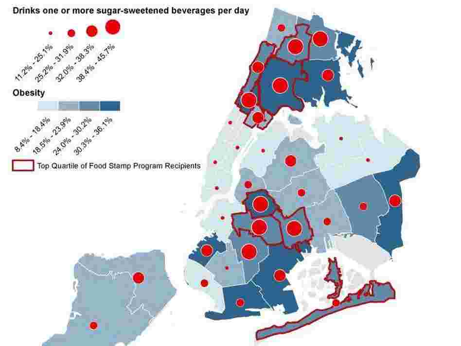 Map of soda consumption 