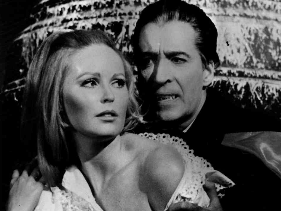 Christopher Lee and Veronica Carlson Christopher Lee and Veronica Carlson