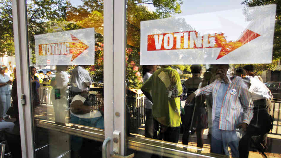 A polling place in Washington, D.C., on Aug. 30. A polling place in Washington, D.C., on Aug. 30.