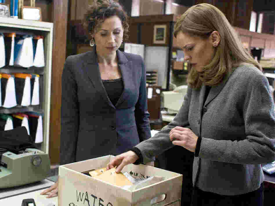 Minnie Driver and Hilary Swank Minnie Driver and Hilary Swank