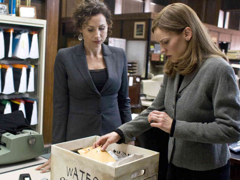 Minnie Driver and Hilary Swank Minnie Driver and Hilary Swank