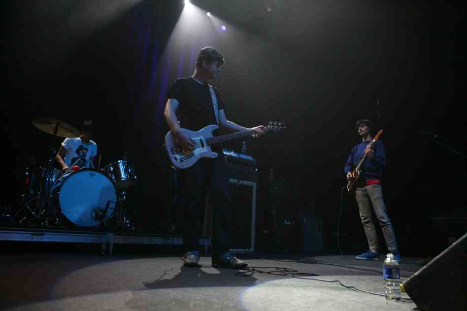 Deerhunter performing live at the 9:30 Club in Washington, D.C. Oct. 12, 2010.