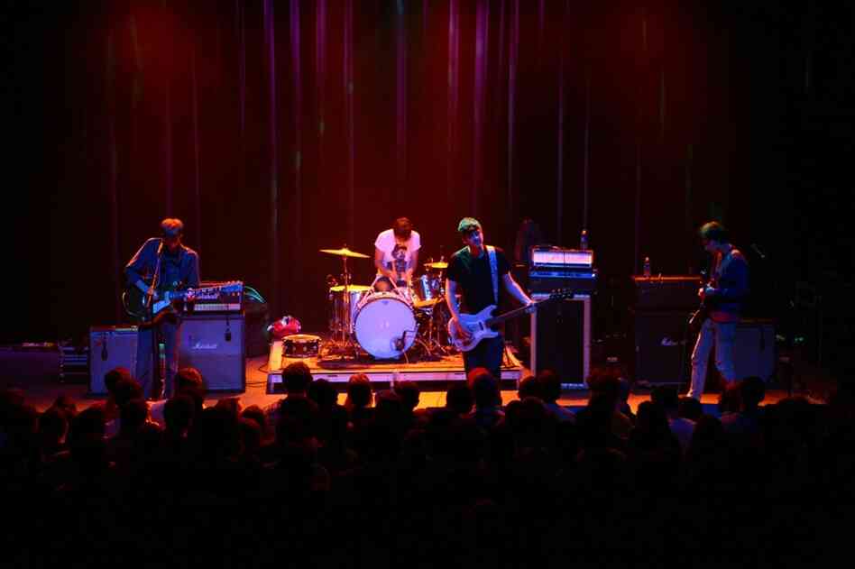 Deerhunter performing live at the 9:30 Club in Washington, D.C. Oct. 12, 2010.
