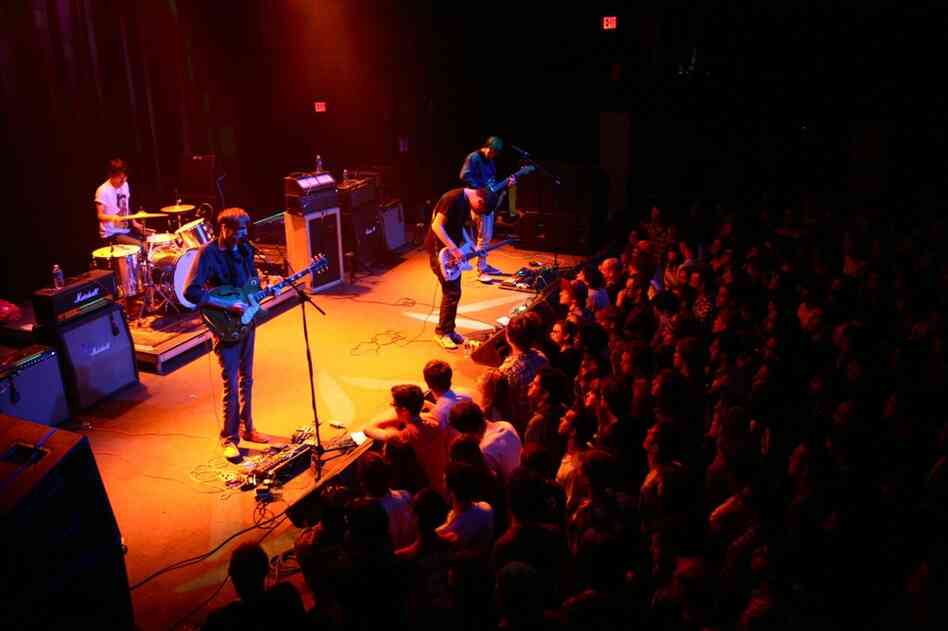 Deerhunter performing live at the 9:30 Club in Washington, D.C. Oct. 12, 2010.
