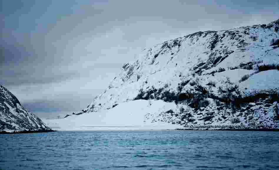 In addition to plates and foliage, Noma also shows the landscapes and environment that inspire Redzepi, like this Norwegian fjord.