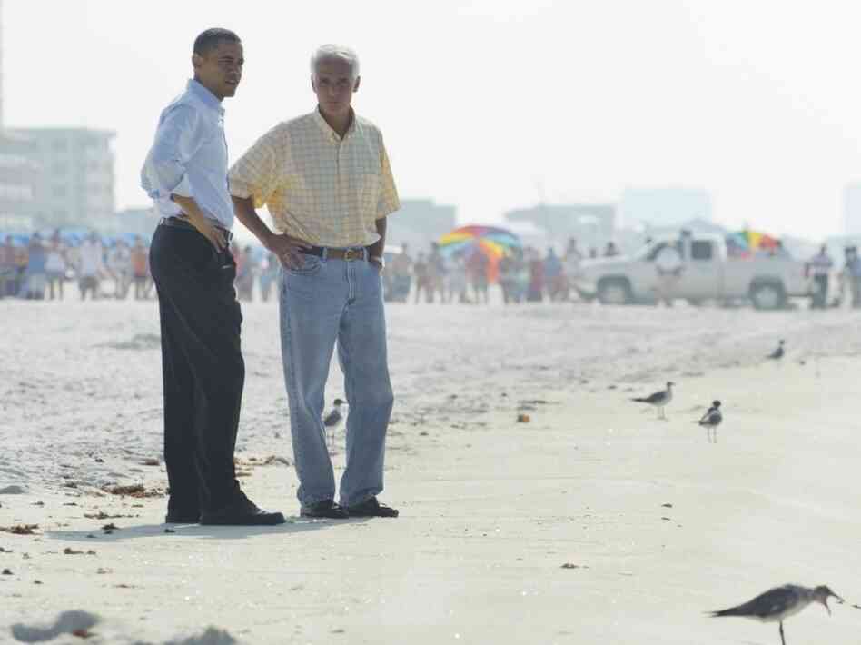 President Obama and Florida Governor Charlie Crist President Obama and Florida Governor Charlie Crist