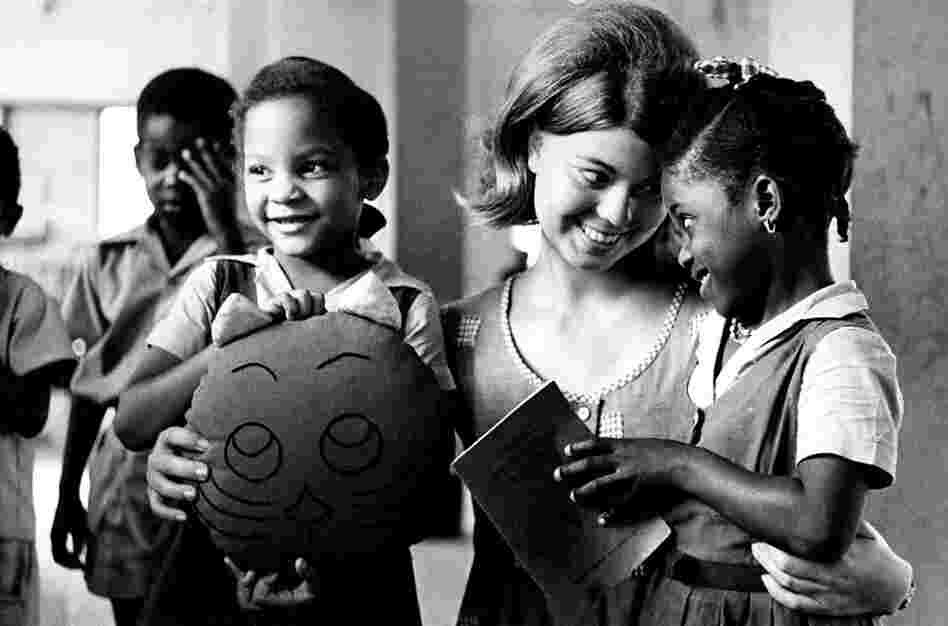 Training teachers and working with students in Jamaica, 1972