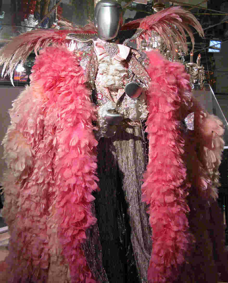 One of the performer's costumes is on display at The Liberace Museum in Las Vegas. 