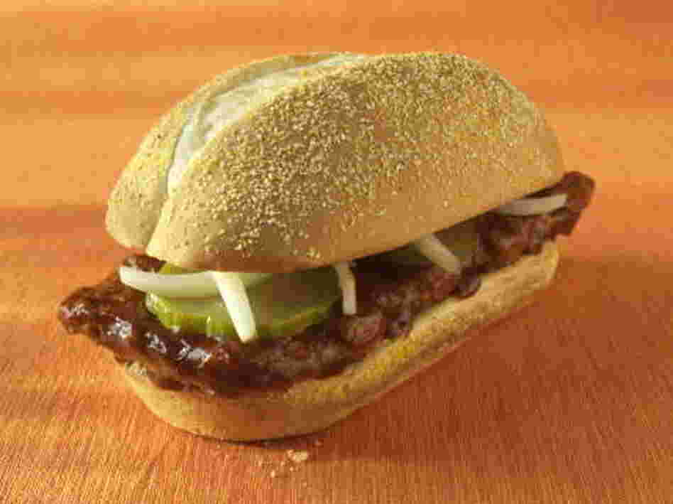 McDonald's McRib sandwich McDonald's McRib sandwich