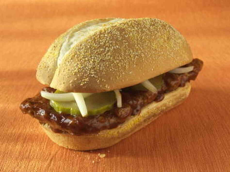 McDonald's McRib sandwich McDonald's McRib sandwich