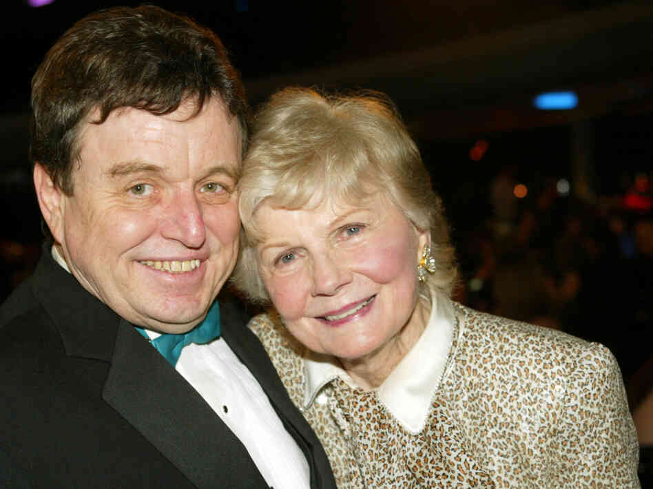 TV Land Awards 2003; Barbara Billingsley and Jerry Mathers. TV Land Awards 2003; Barbara Billingsley and Jerry Mathers.