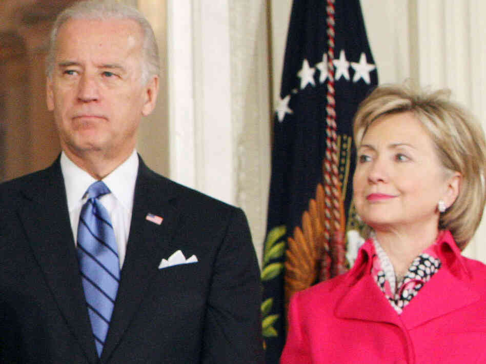 Joe Biden and Hillary Clinton. Joe Biden and Hillary Clinton.