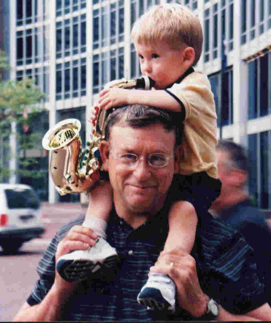 Mark Vonnegut and his son, Mark Oliver