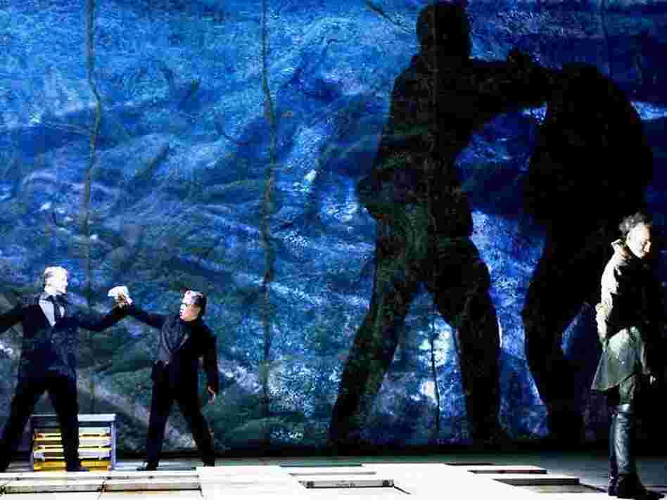 Fafner (Timo Riihonen) and Fasolt (Kwangchul Youn) Fafner (Timo Riihonen) and Fasolt (Kwangchul Youn)