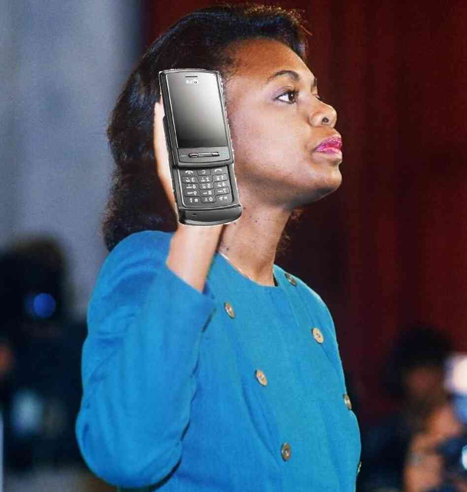 US law professor Anita Hill takes oath, 12 October US law professor Anita Hill takes oath, 12 October