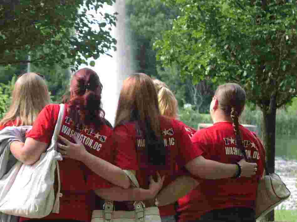 Surviving family members of service members who committed suicide support each other