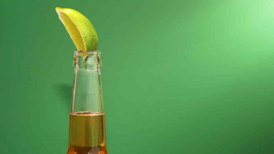 Mexican beer with lime Mexican beer with lime