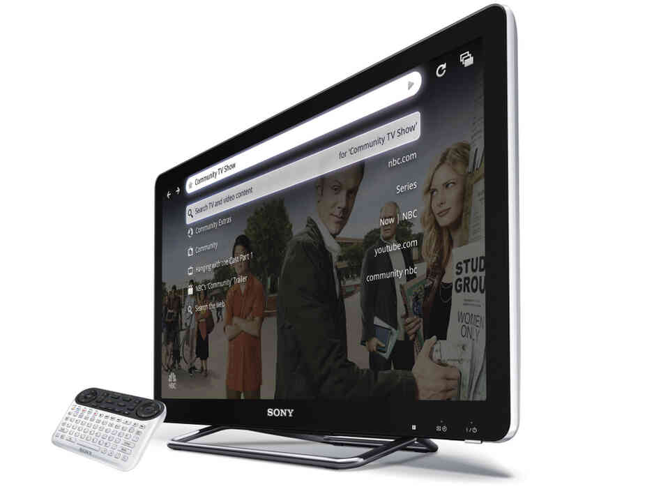the Sony Internet TV with the QWERTY remote, powered by Google TV. the Sony Internet TV with the QWERTY remote, powered by Google TV.
