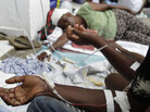 Haitian victims treated for cholera Haitian victims treated for cholera