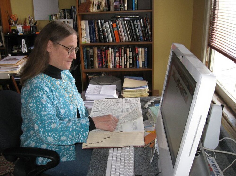 Kee Malesky, hard at work.