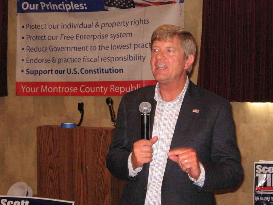 Scott Tipton, GOP candidate for Congress in Colorado's 3rd district. Scott Tipton, GOP candidate for Congress in Colorado's 3rd district.