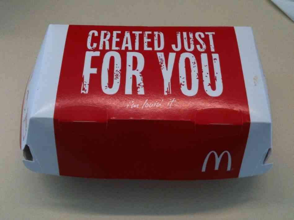 Photo of McRib box. Photo of McRib box.