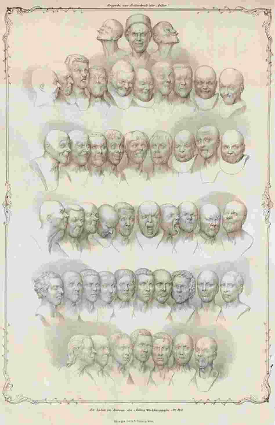 Messerschmidt's "Character Heads," 1839, by Matthias Rudolph Toma 