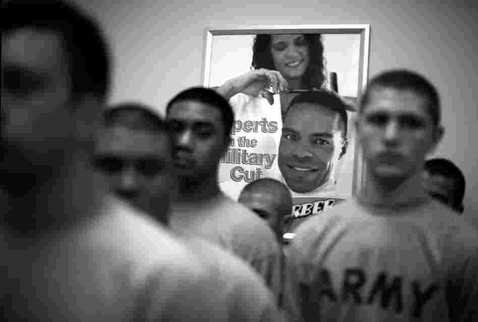 All new Soldiers arrive at the reception station at Fort Jackson where they start their military careers with the traditional hair cut during the first 4 days of in-processing.