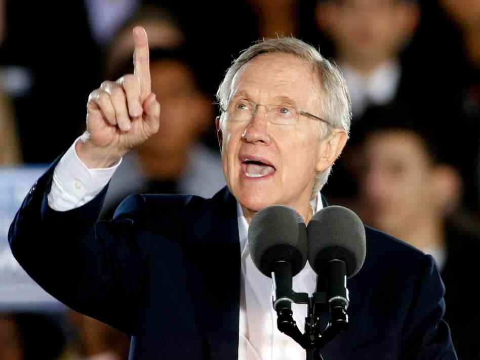Sen. Harry Reid, D-NV, at a campaign rally in Las Vegas on Oct. 22. Sen. Harry Reid, D-NV, at a campaign rally in Las Vegas on Oct. 22.