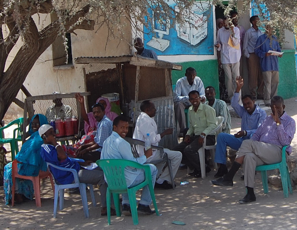  In the Somaliland capital of Hargeisa, people wave at foreigners.