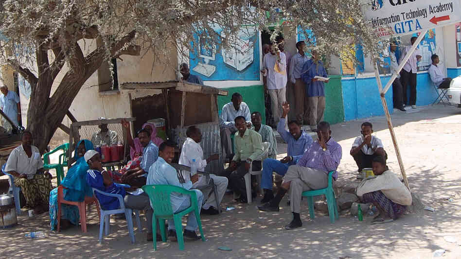 In the Somaliland capital of Hargeisa, people wave at foreigners.