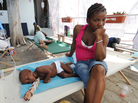 Sick victims and families wait Sick victims and families wait