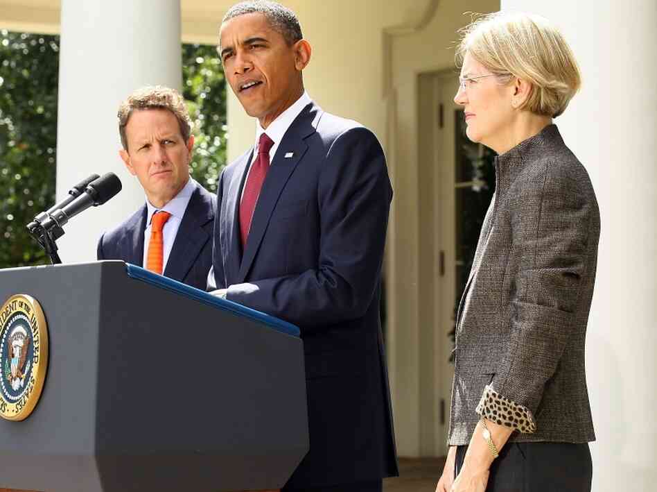 President Obama announces Elizabeth Warren's position on the Consumer Financial Protection Bureau President Obama announces Elizabeth Warren's position on the Consumer Financial Protection Bureau