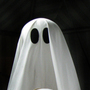 A bunch of ghosts hang out with trick-or-treat bags. A bunch of ghosts hang out with trick-or-treat bags.