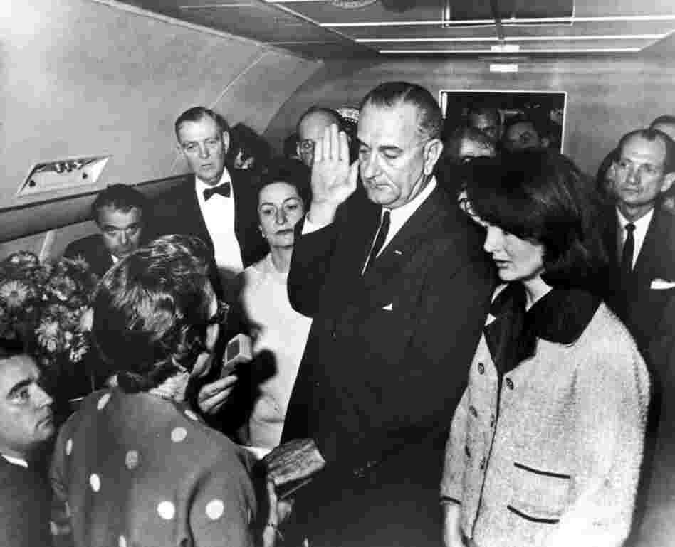 Cecil Stoughton's images of John F. Kennedy's trip to Texas show key moments in the story of his assassination. Later, Stoughton made perhaps the most famous image ever taken by a presidential photographer:  Lyndon B. Johnson being sworn in on Air Force One. 